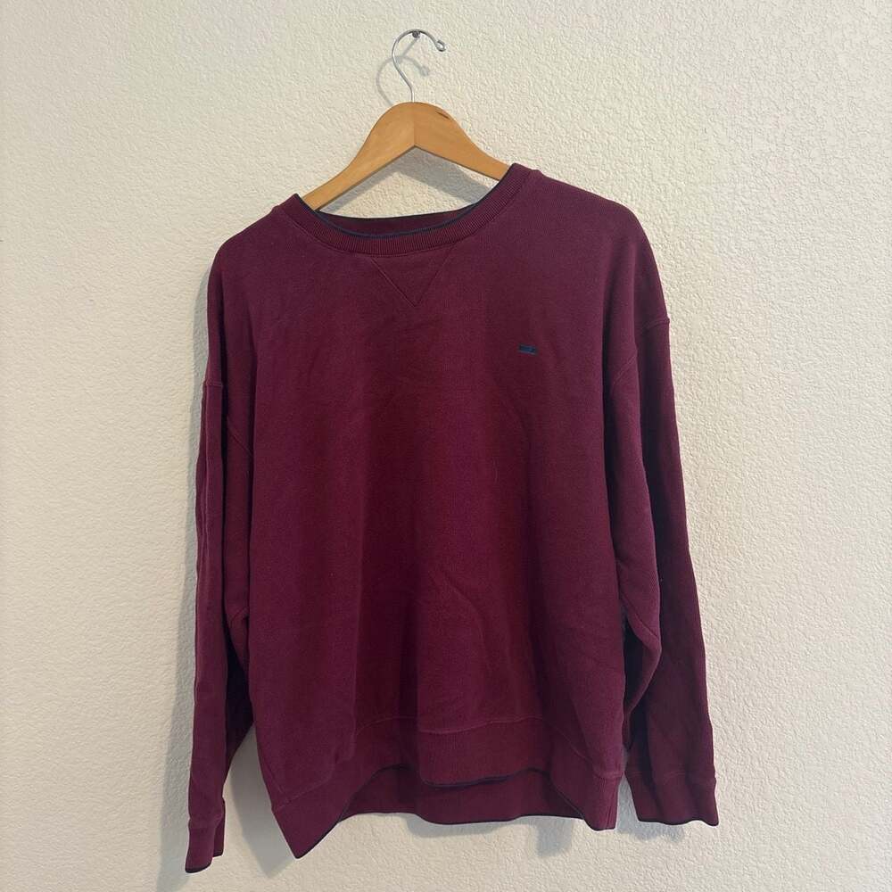 Alexander Julian Colours Vintage 90s Maroon Heavyweight Crewneck Sweatshirt
